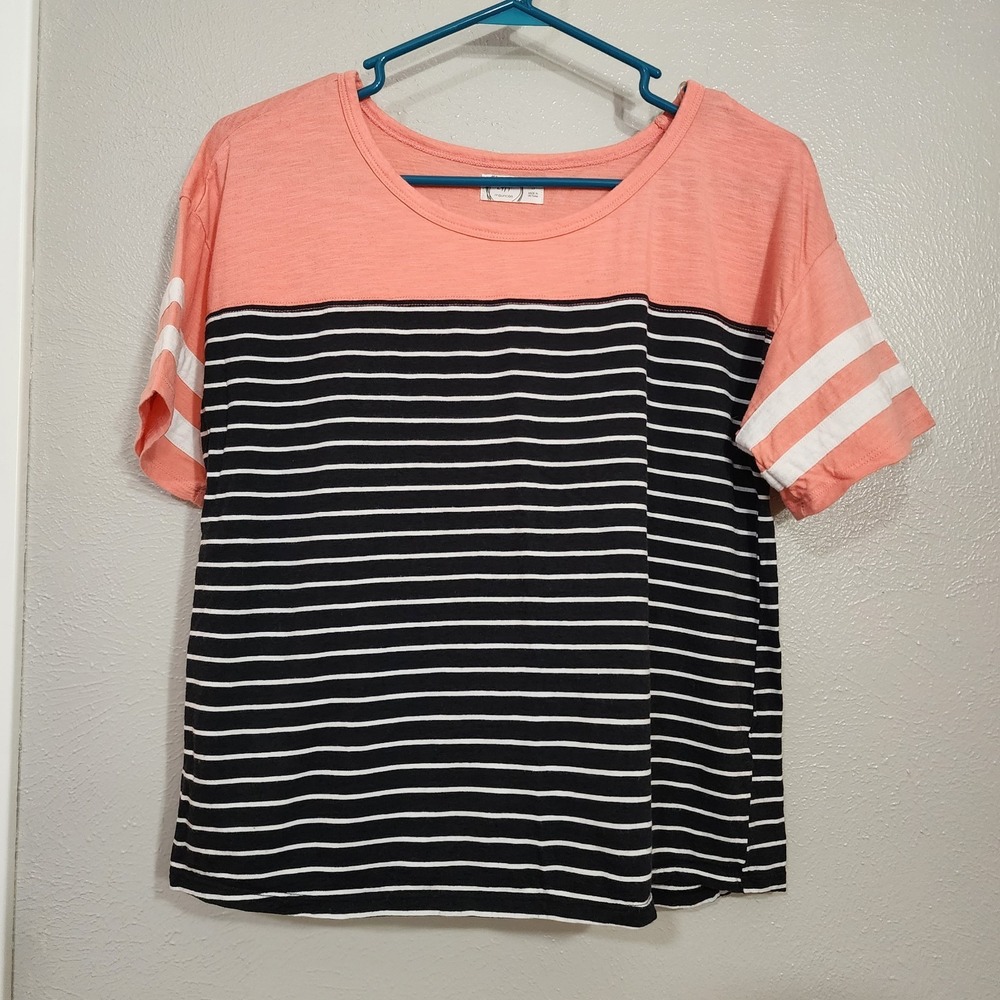 Maurice's Women's Top Size Small 24/7 Striped Comfortable